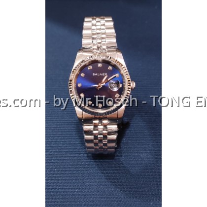Balmer 30mm Datejust Ladies Quartz Watch 8172L SS-5S